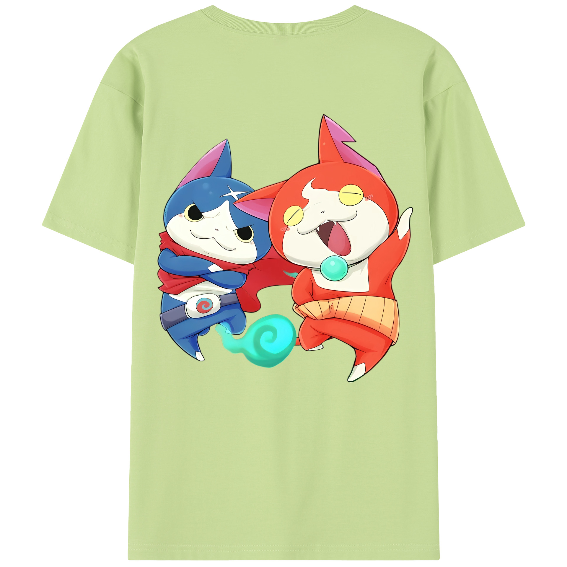 （画像用） 妖怪ウォッチ Yo-kai Watch 綿100％半袖Tシャツ（背面プリント）